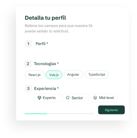 Paso 1: Solicitud
